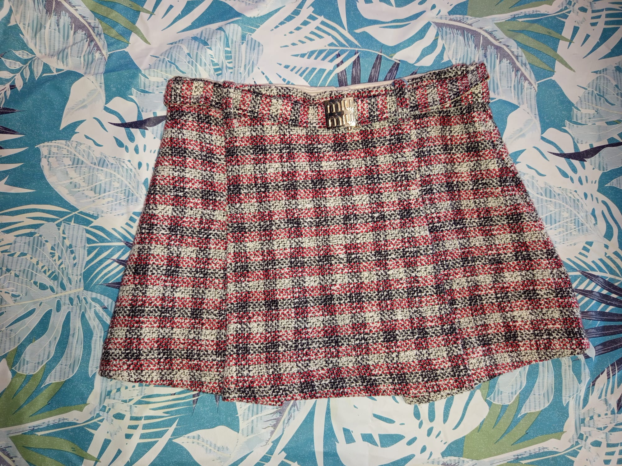 Gonna Tartan Miu Miu