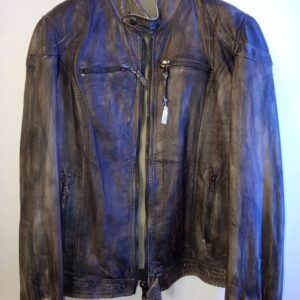 Giubbotto in pelle sfumato