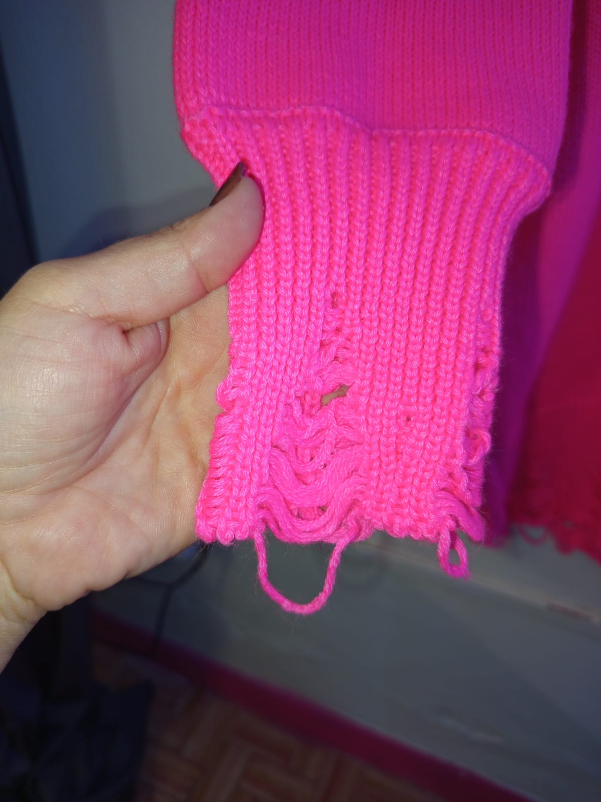 Maglione lungo fucsia Marco Bologna - immagine 5