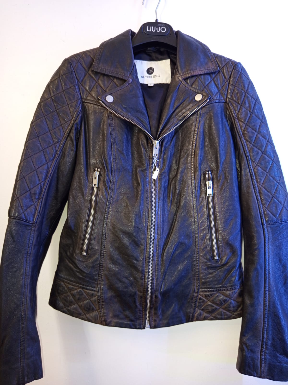 Giubbotto in pelle stile bikers