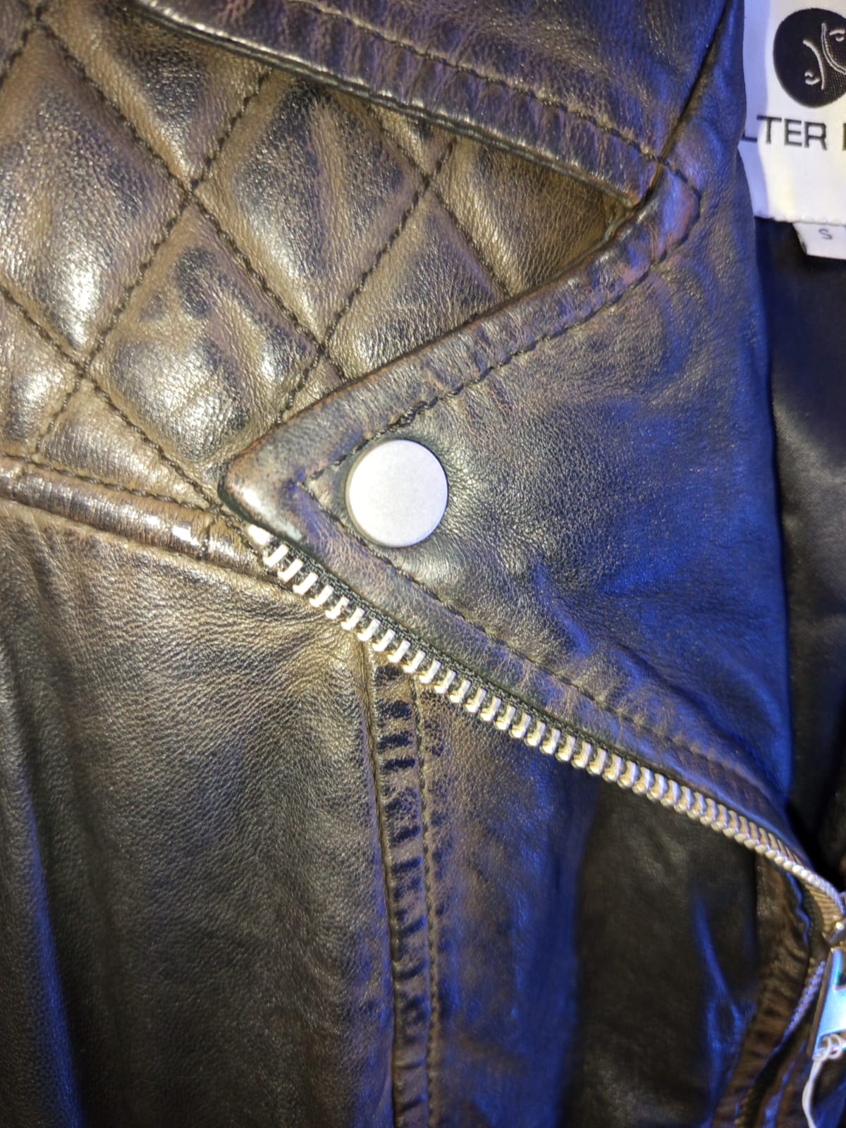 Giubbotto in pelle stile bikers - immagine 4