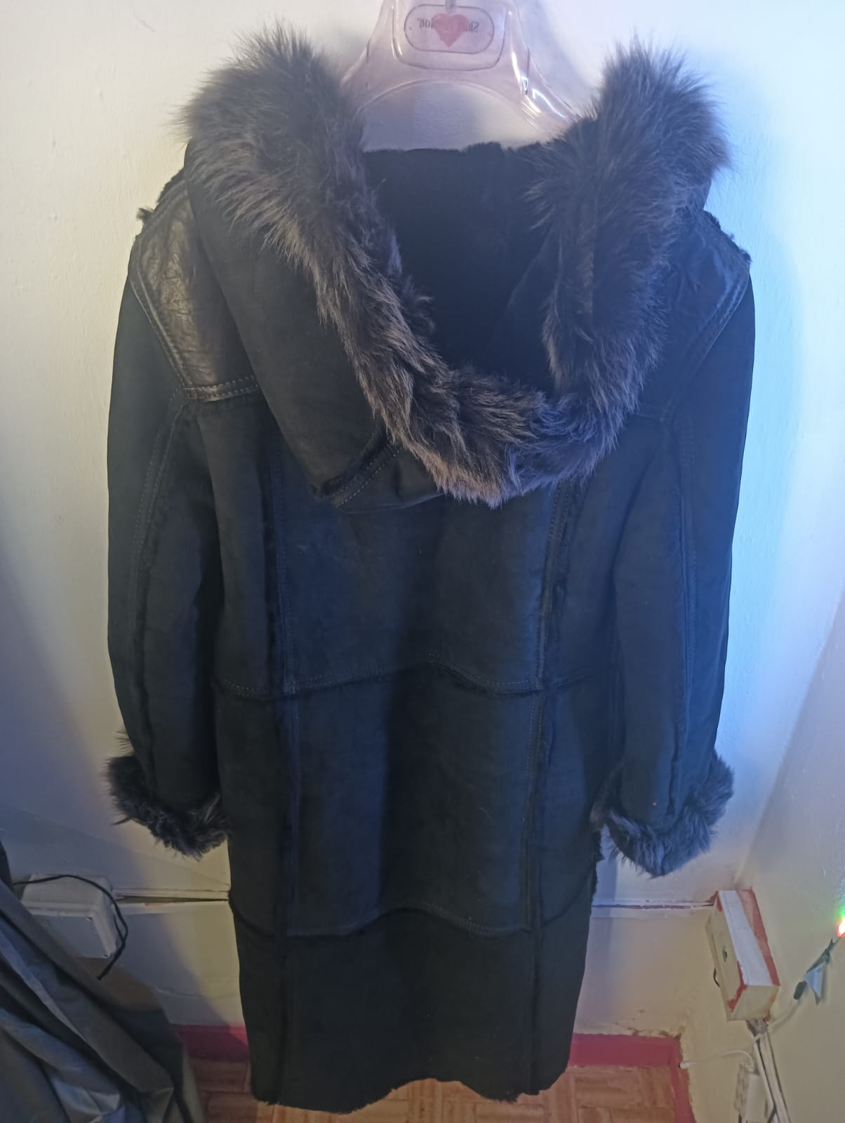 bellissimo schearling nero lungo tg 44 - immagine 3